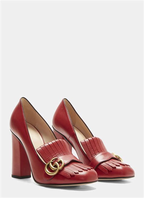 gucci marmont heels red|gucci snake high heels.